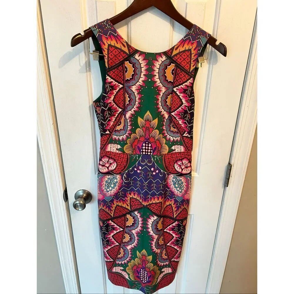 Anthropologie Maeve KALEIDOSCOPE Sheath Sleeveless Dress Lined Sz 2  NEW